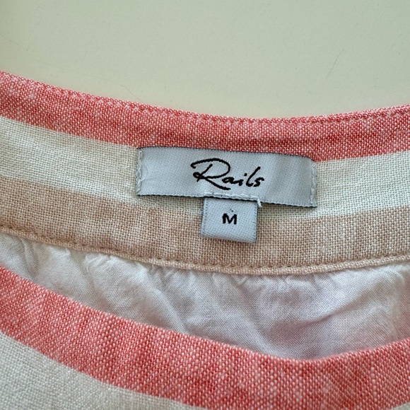 RAILS Amaya Sleeveless Tiered Midi Dress in Juliette Stripe - Picture 10 of 12